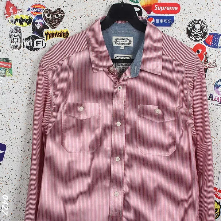 [BUNJANG] Beanpole Striped Shirt / 남성105/ 빈폴 스트라이프 셔츠 남방