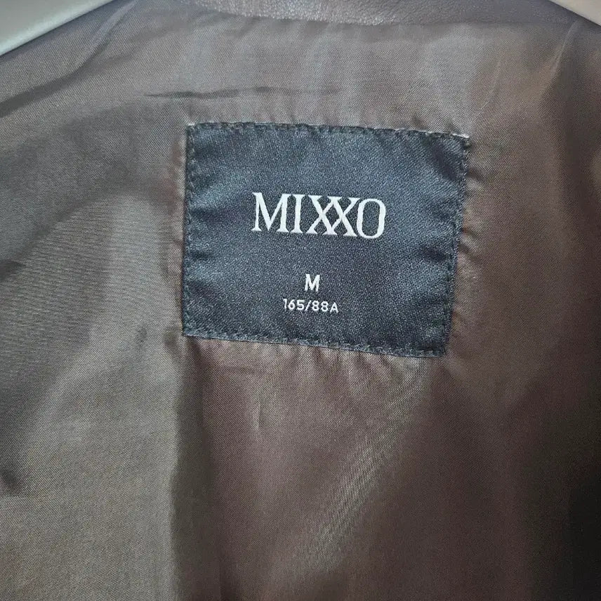 [BUNJANG] Mixxo Leather Jacket Brown / 미쏘 레더자켓