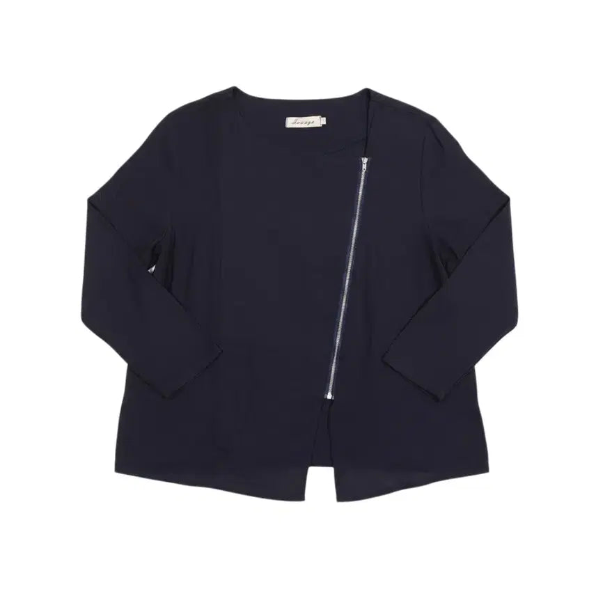 [BUNJANG] Imported Navy Zip-Up Jacket XXL / 여성XXL/ 텍새 수입 네이비 집업자켓