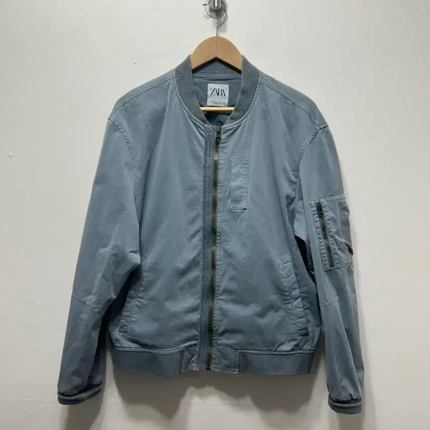 [BUNJANG] Zara Blue Blouson Jacket L / 자라 블루종 블루종 자켓 L
