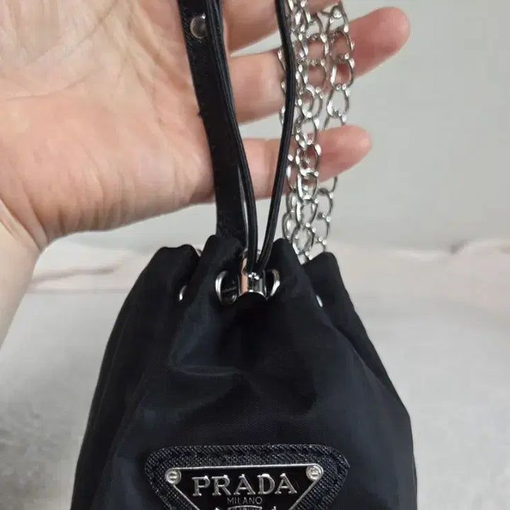 [BUNJANG] Black Fortune Pouch Mini Bag Crossbody Keychain / 블랙 복조리 미니 크로스겹용 키링