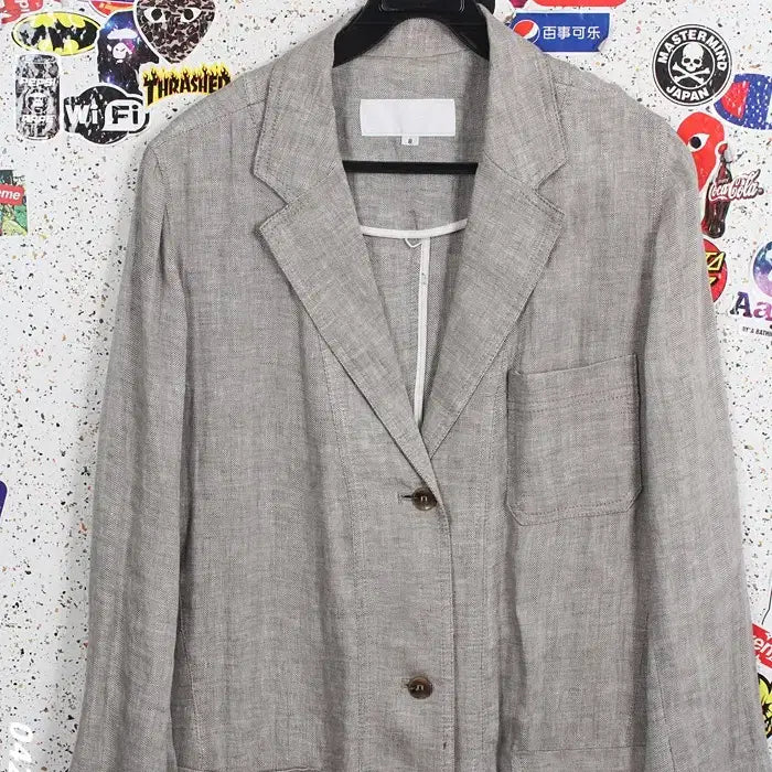 [BUNJANG] Lusso 100% Linen Three-Button Jacket / 여성8 / 루쏘 린넨100 쓰리버튼 자켓GR 35-41