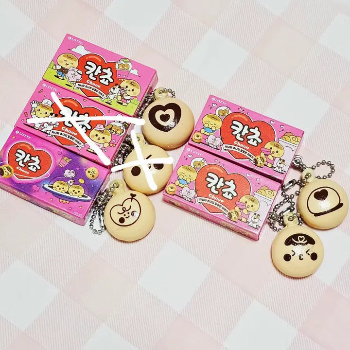 [BUNJANG] Lotte Kancho Miniature Squishy Keyring / 롯데 칸쵸 미니어처 스퀴시 키링