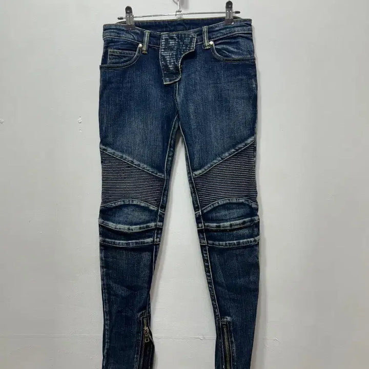 [BUNJANG] Balmain Biker Style Denim Jeans / 발망 바이커 스타일 데님 청바지  25/26