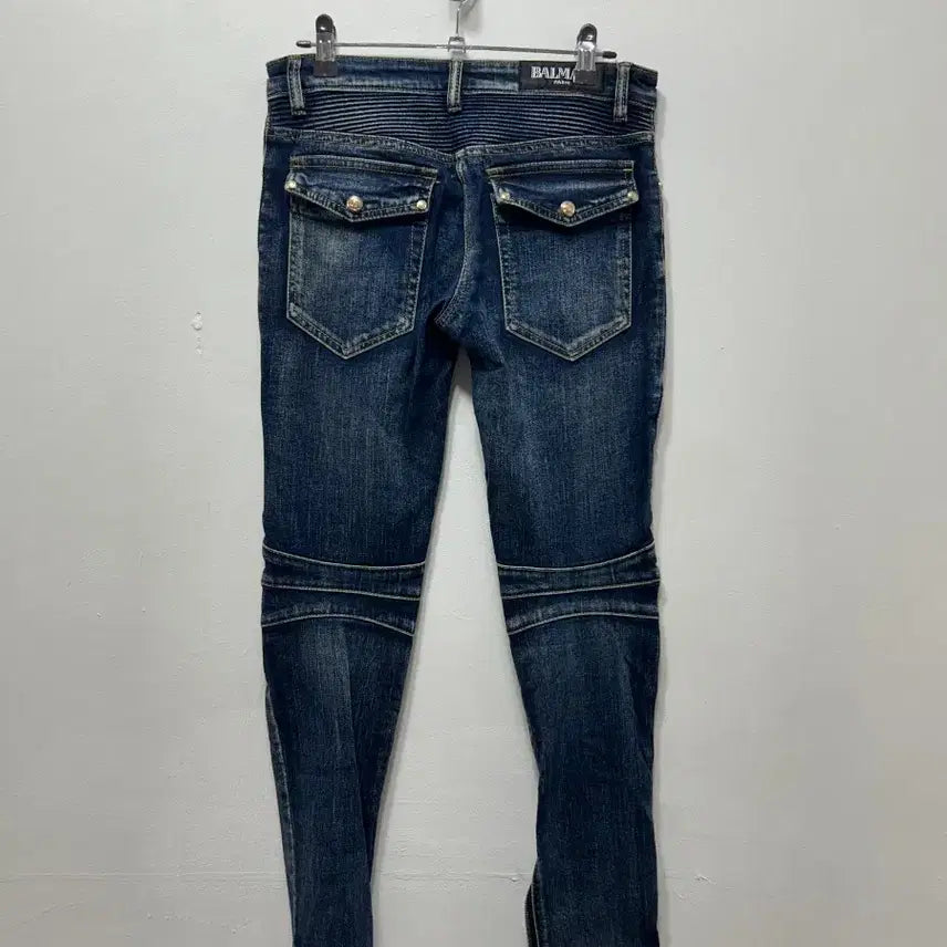 [BUNJANG] Balmain Biker Style Denim Jeans / 발망 바이커 스타일 데님 청바지  25/26