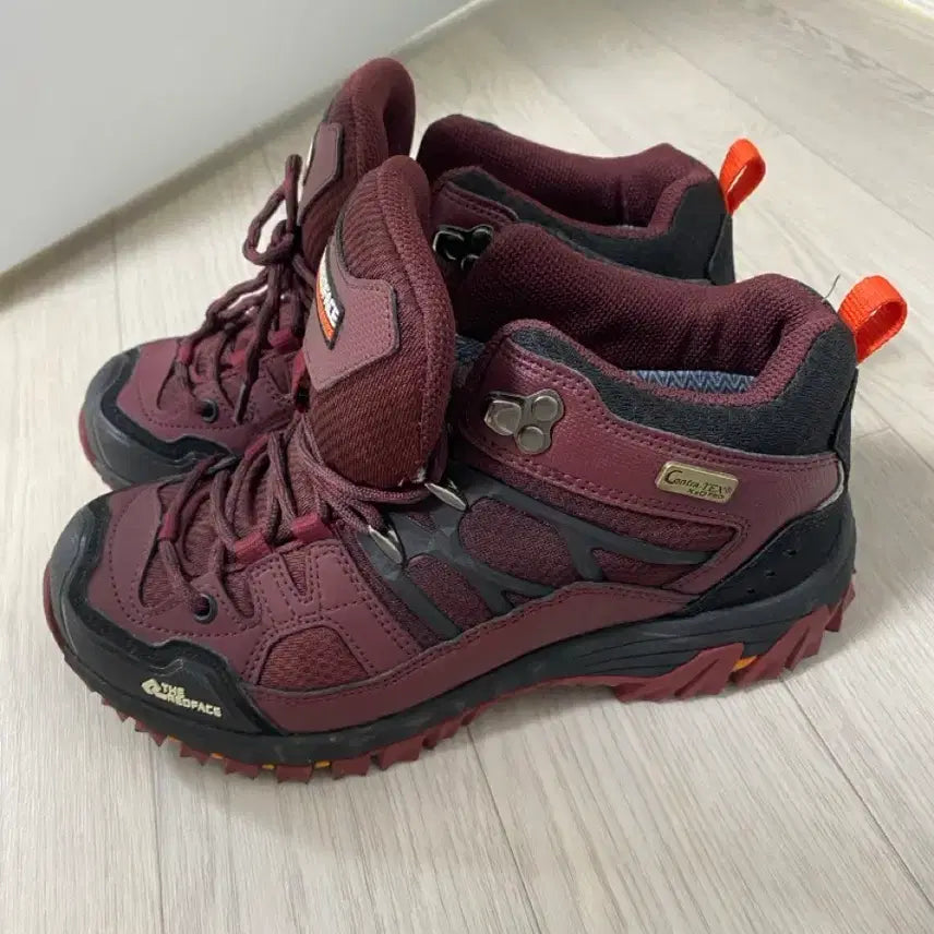 [BUNJANG] Redface Vulcan Mid Hiking Boots Burgundy / 레드페이스 콘트라 불칸 미드 등산화