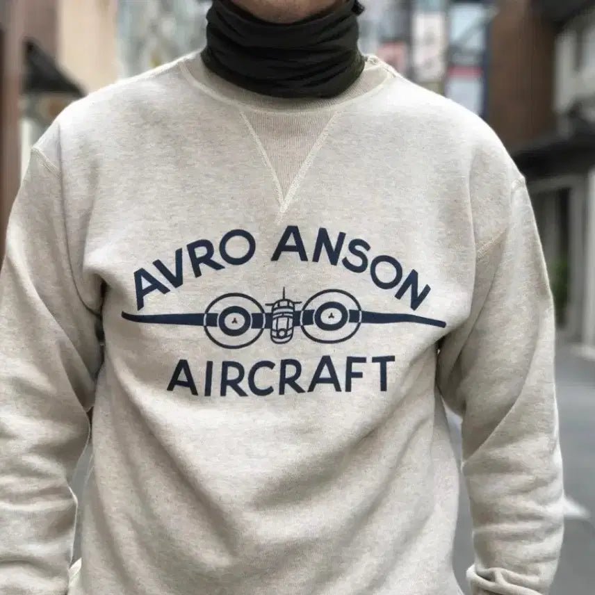 [BUNJANG] Warehouse Lot 401 Avro Anson Sweatshirt / 40) 웨어하우스 LOT 401 AVRO ANSON 스웻셔츠