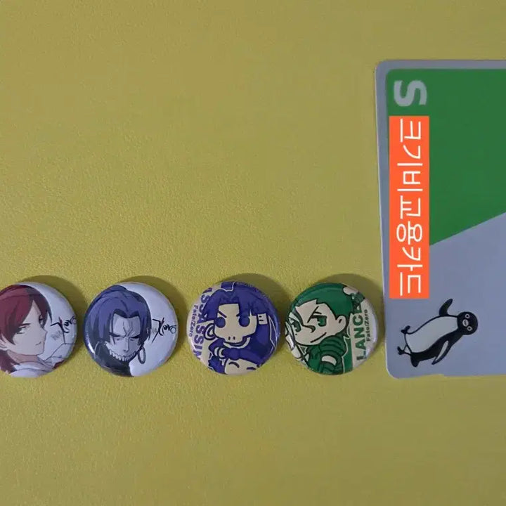 [BUNJANG] Fate/Zero Mini Can Badge Bundle Set (4 pcs) / 페이트제로 미니 캔뱃지 4개 일괄