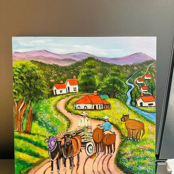 [BUNJANG] Cow Herding Village Canvas Print / 소몰이마을(캔버스)