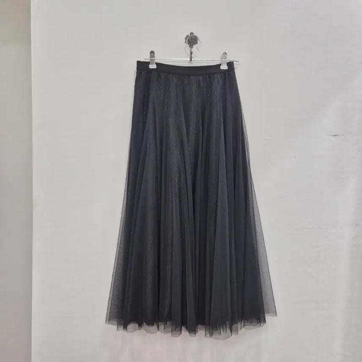 [BUNJANG] Black Long Tulle Skirt / 블랙 롱 튤 스커트