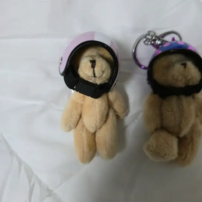 [BUNJANG] Helmet Bear Bundle Set Keyring / 헬멧 곰 일괄 키링 인형 가방걸이 열쇠고리 베어