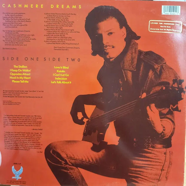 [BUNJANG] Fernando Saunders Cashmere Dreams LP / 희귀반 소울 페르난도 사운더스 Fernando Saunde lp