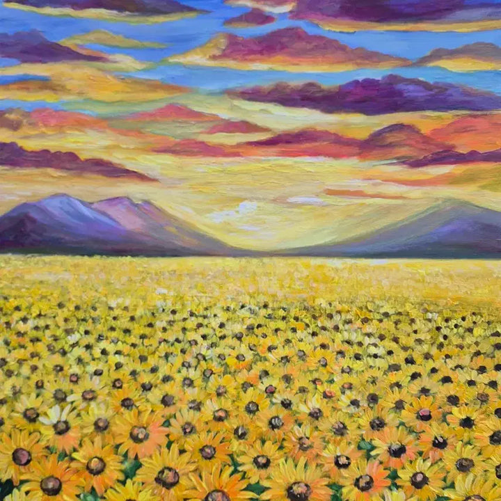 [BUNJANG] Sunflower Field Oil Painting / 빛의 계절