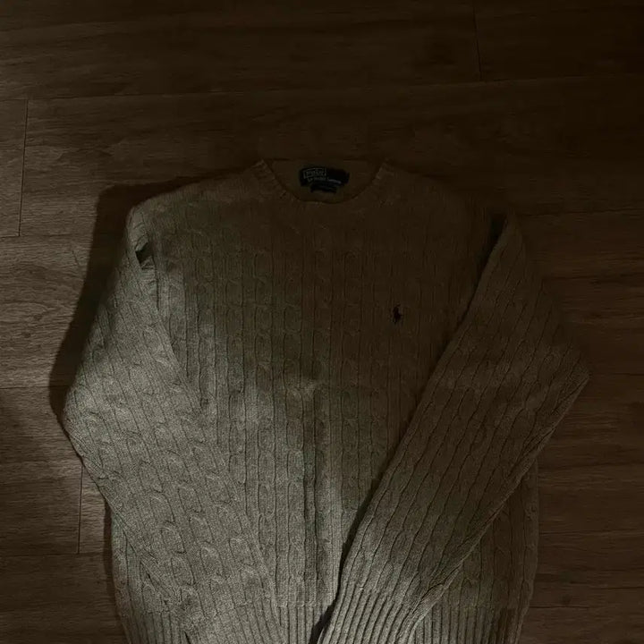 [BUNJANG] Polo Cable Knit Sweater / 폴로 꽈배기 니트