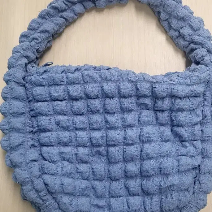 [BUNJANG] Cloud Bag Quilted Shoulder Bag / 구름백 하늘색 퀼팅 가방