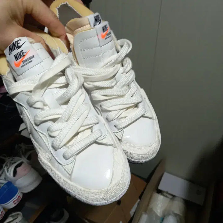 [BUNJANG] Nike x Sacai Blazer Low White (235) / 나이키 사카이블레이저 로우 235