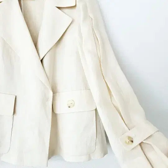 [BUNJANG] Edge Linen Jacket / 엣지 린넨 자켓