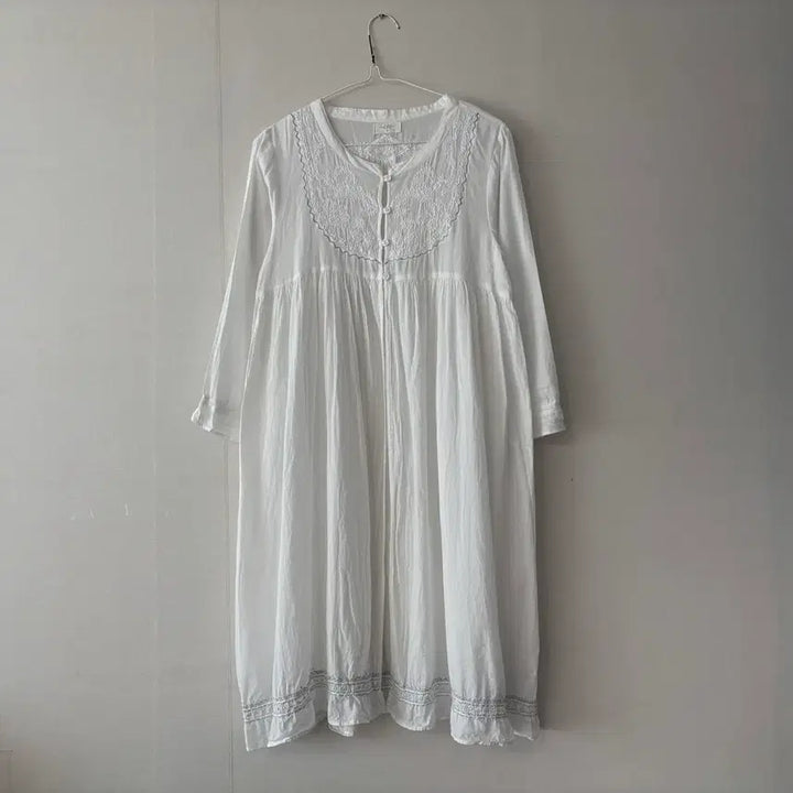 [BUNJANG] White Spider Crochet Cardigan / 화이트 바선생+크로쉐 가디건