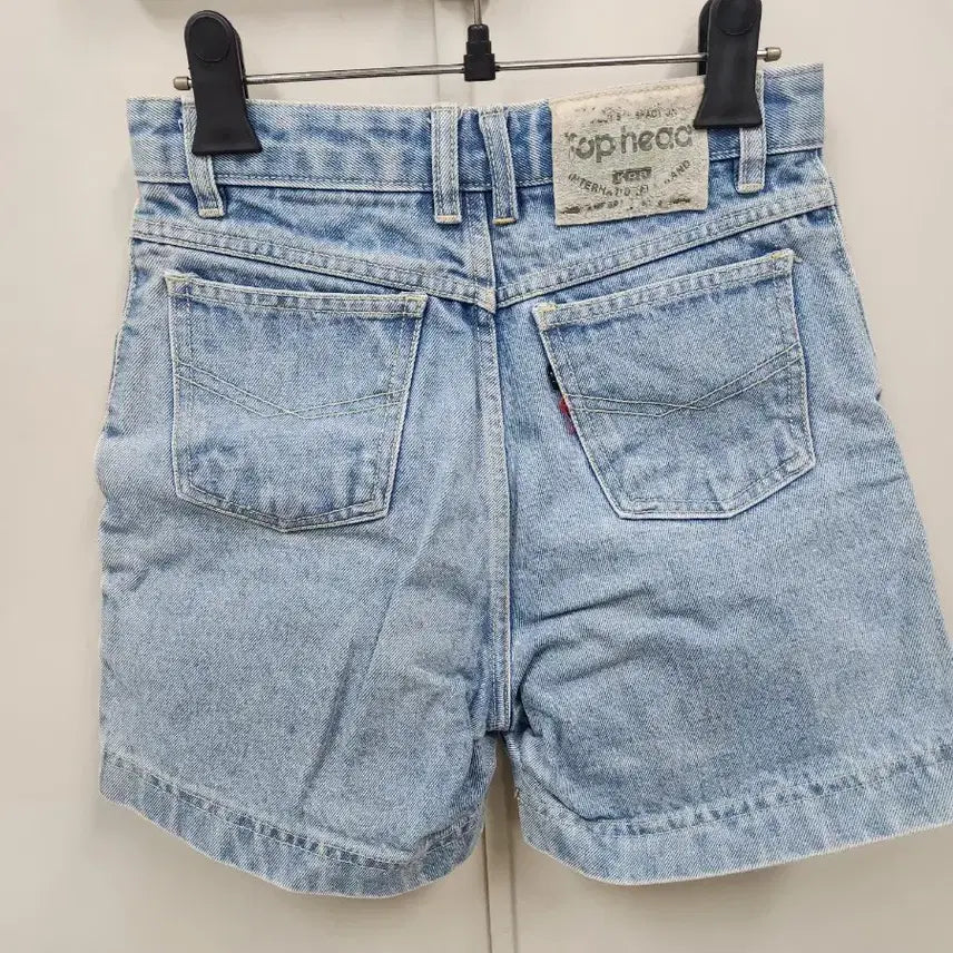 [BUNJANG] Tophead Light Wash Denim Hot Pants / 가격내림)탑헤드 연청 데님 핫팬츠27