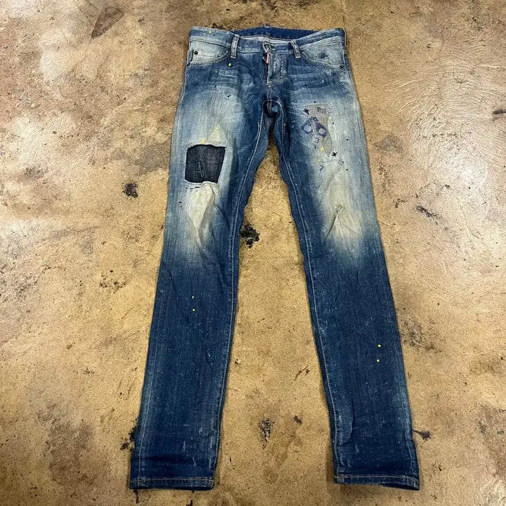 [BUNJANG] Dsquared2 Patch Denim Jeans / [정품/44] 디스퀘어드2 패치 데님 청바지