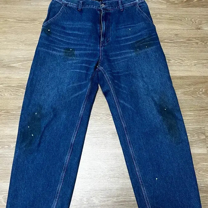 [BUNJANG] Dutero Second Denim Work Pants Dirty Wash M / 듀테로 세컨 데님 워크 팬츠 더티 워싱 M