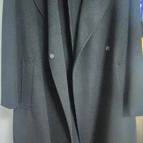 [BUNJANG] Max Mara Manu Belted Long Coat Black / 막스마라 마누 벨티드