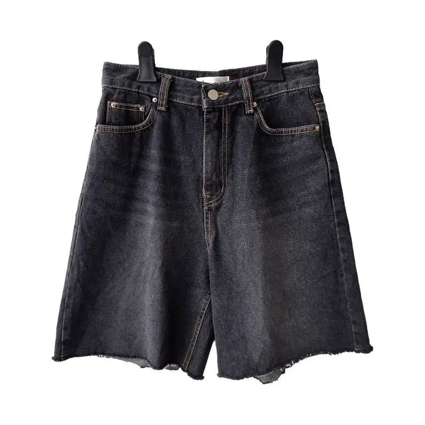 [BUNJANG] Black Denim Shorts / 26/블랙진 데님 반바지/새제품