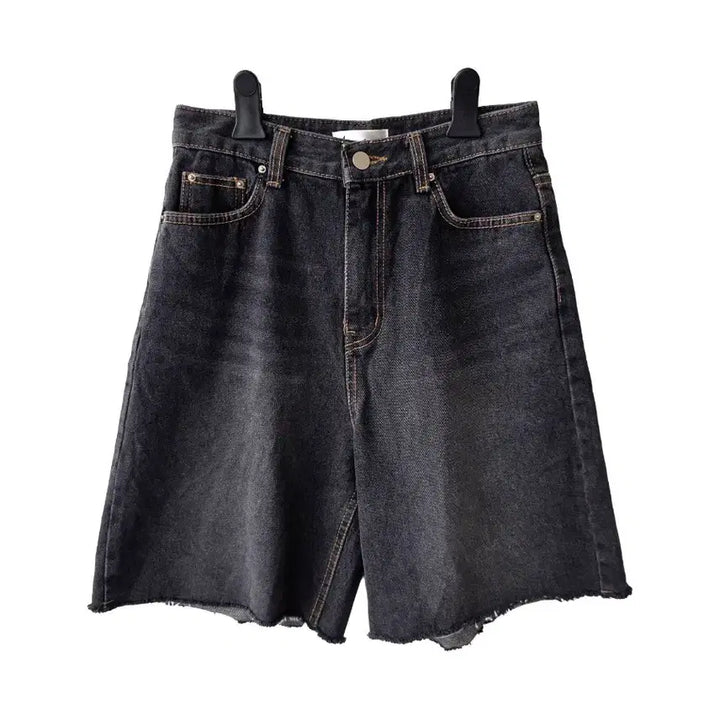 [BUNJANG] Black Denim Shorts / 26/블랙진 데님 반바지/새제품