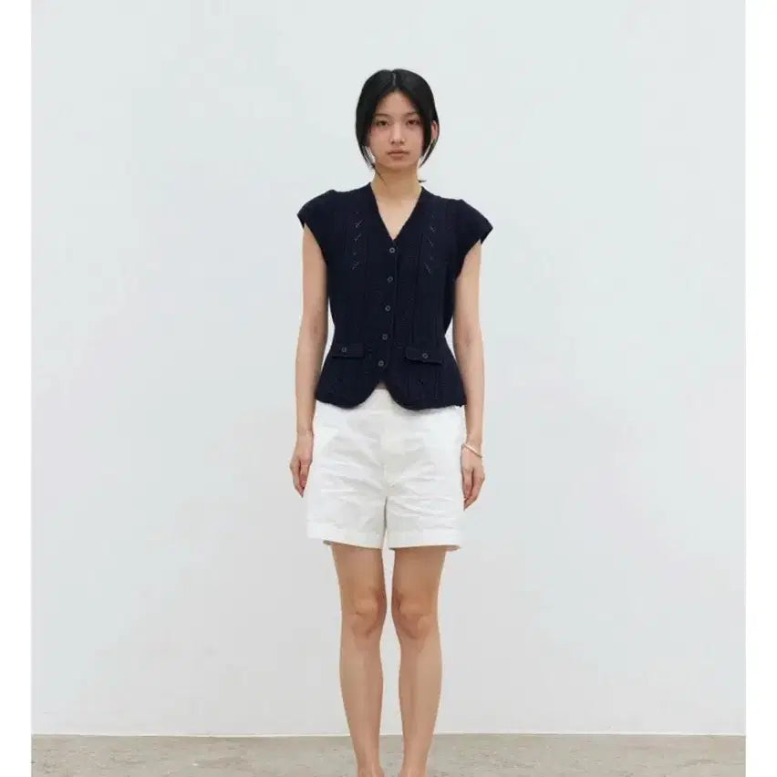 [BUNJANG] PARCTOU White Short Pants / 파크투 화이트 숏 팬츠