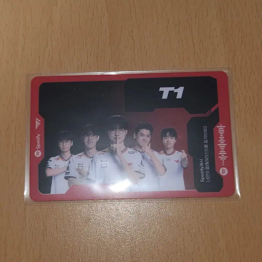 [BUNJANG] T1 K-Pop Spotify Photocard (Group) / T1 티원 홈그 스포티파이 포카 (단체)