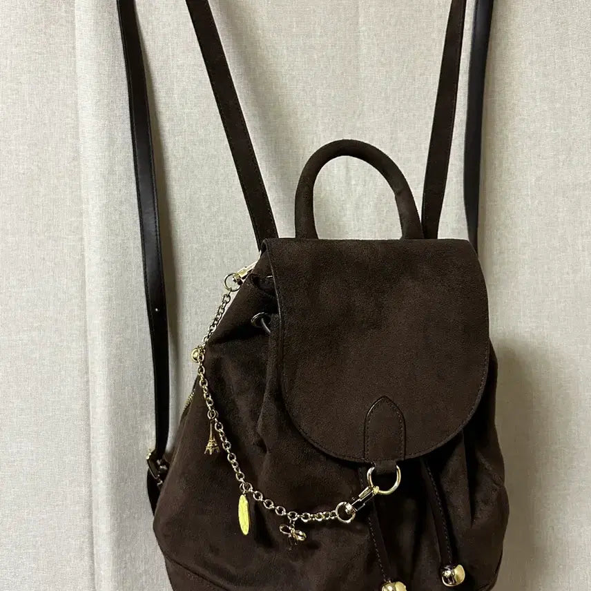 [BUNJANG] Atelier Park Claude Bag Suede Brown / 아뜰리에파크 클로드백 스웨이드 브라운