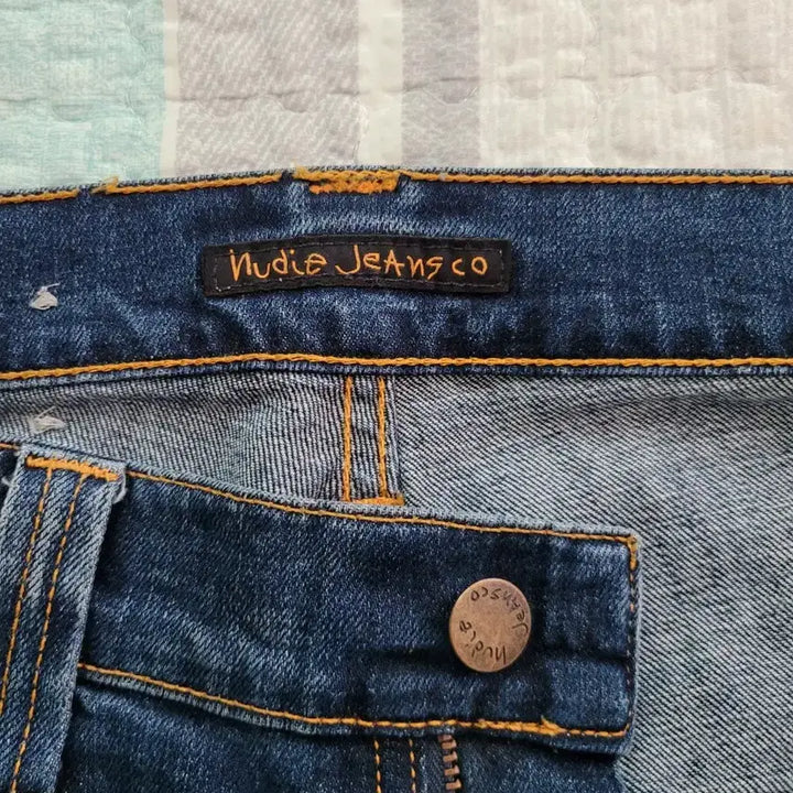 [BUNJANG] Nudie Jeans Tape Ted Raddled Redcast Slim Skinny Jeans - Size 32 / 누디진. 테잎테드 라들레드 레드캐스트 중청 슬림스키니 32사이즈