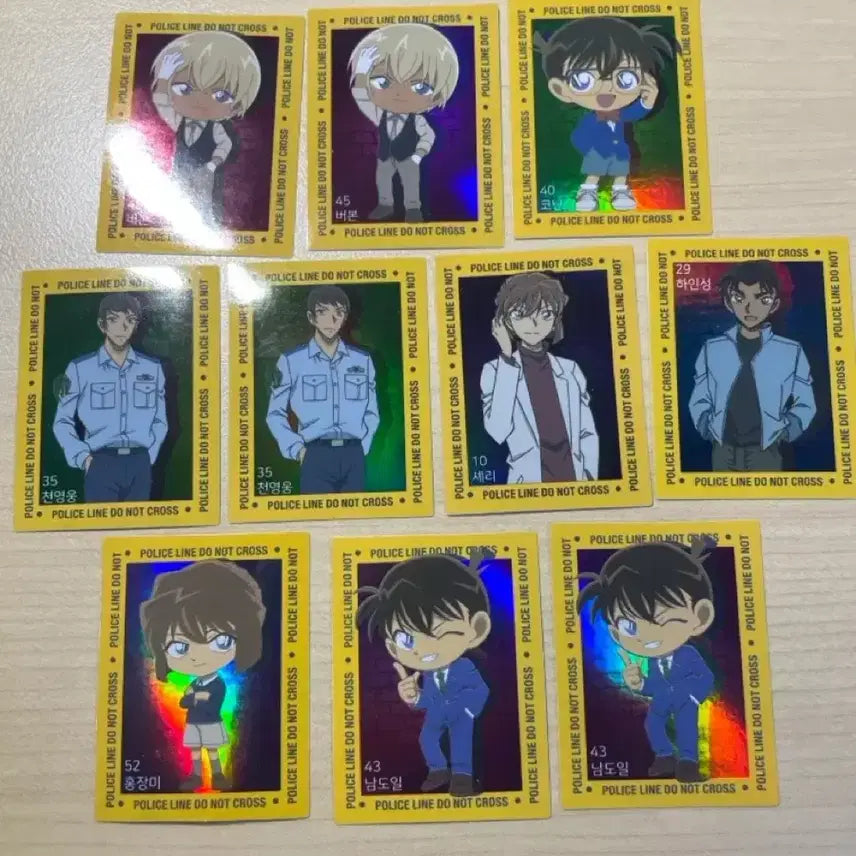 [BUNJANG] Detective Conan Sticker Ttibu Ttibu Seal - Various Characters / 명탐정 코난 스티커 띠부띠부씰 천영웅 진 홍장미 안기준 아무로 아카이