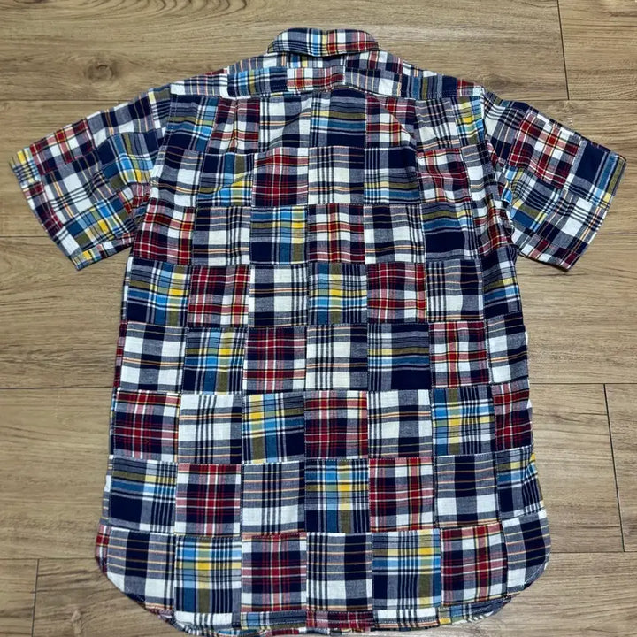 [BUNJANG] BAPE Patchwork Short Sleeve Shirt / [M]베이프 패치워크 반팔 셔츠