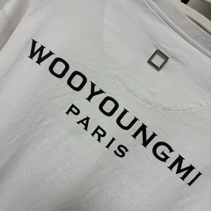 [BUNJANG] WooYoungMi Back Logo Long Sleeve White / [새상품급/46] 우영미 백로고 롱슬리브 화이트