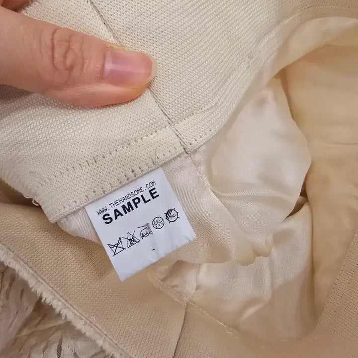 [BUNJANG] HANSOME Knit Flare Long Skirt Ivory / 한섬 니트플레어 롱스커트