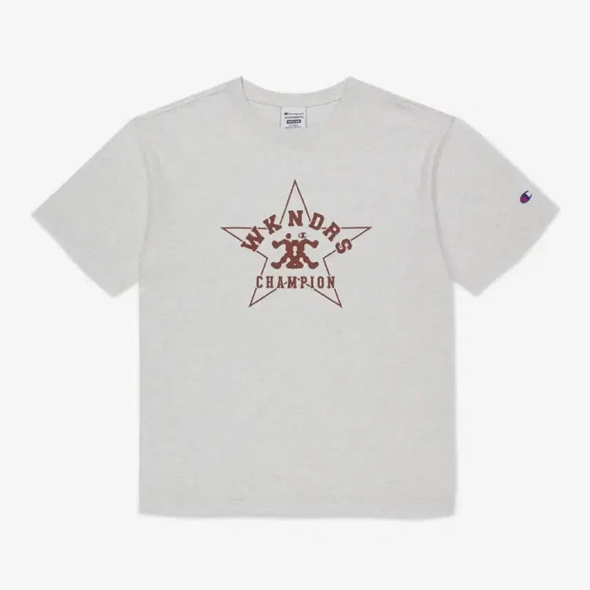 [BUNJANG] WEcanders x Champion Athletic T-Shirt Light Grey S / 위캔더스 x 챔피온 ATHLETIC 티셔츠 라이트 그레이 S