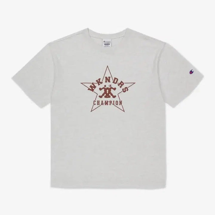 [BUNJANG] WEcanders x Champion Athletic T-Shirt Light Grey S / 위캔더스 x 챔피온 ATHLETIC 티셔츠 라이트 그레이 S