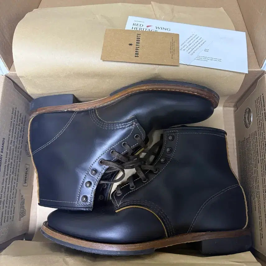[BUNJANG] Red Wing Beckman Flatbox 9060 Klondike Leather Boots / 레드윙 벡맨 플랫박스 9060 블랙 클론다이크 8D 팝니다