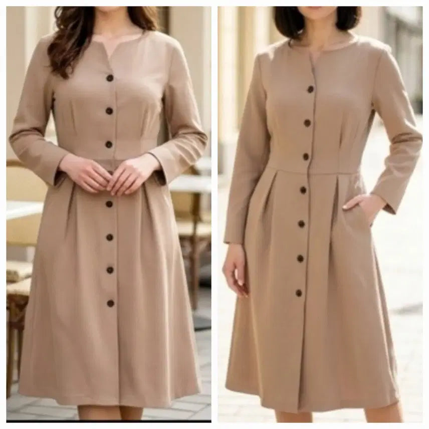 [BUNJANG] Urban Chic Beige Long Dress / Urban Chic 베이지 원피스  (66) 거의새거