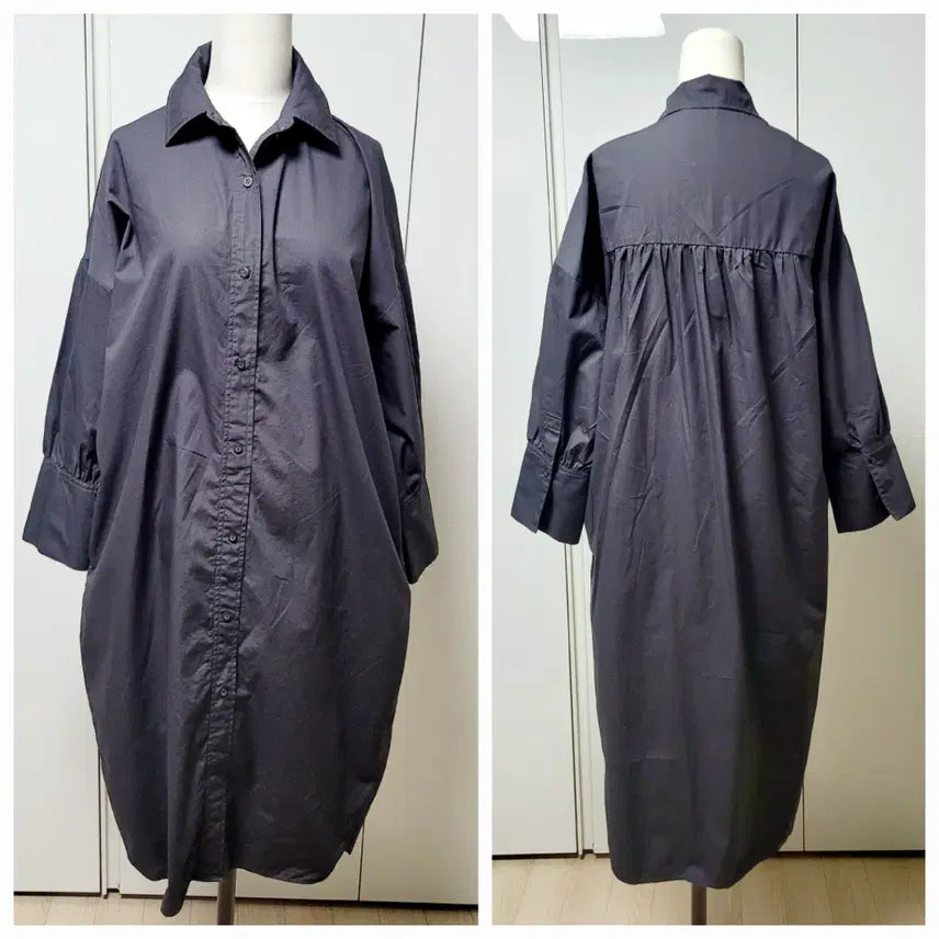 [BUNJANG] A+G Boxy Shirt Long Dress / A+G 엣지 박시 셔츠 롱원피스  (55~66) 상태깨끗