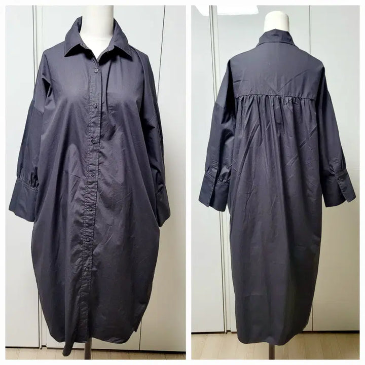 [BUNJANG] A+G Boxy Shirt Long Dress / A+G 엣지 박시 셔츠 롱원피스  (55~66) 상태깨끗