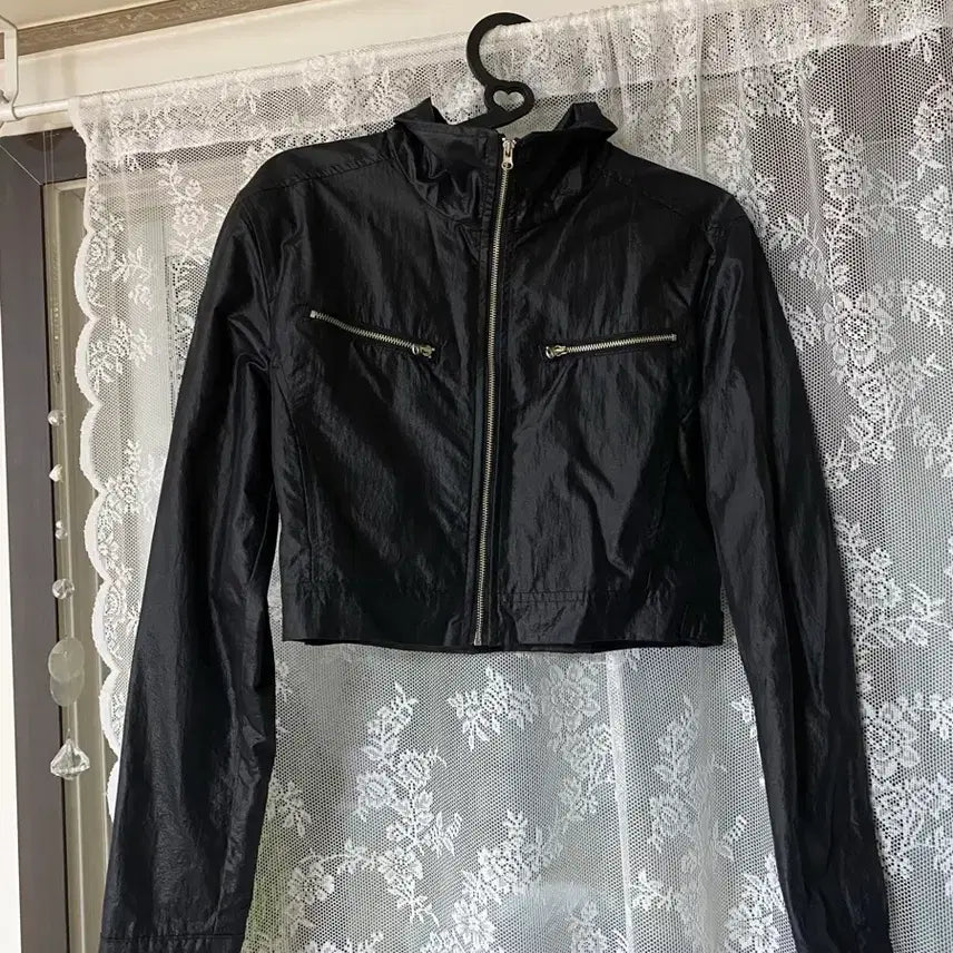 [BUNJANG] Cropped Leather Biker Jacket / 가죽자켓