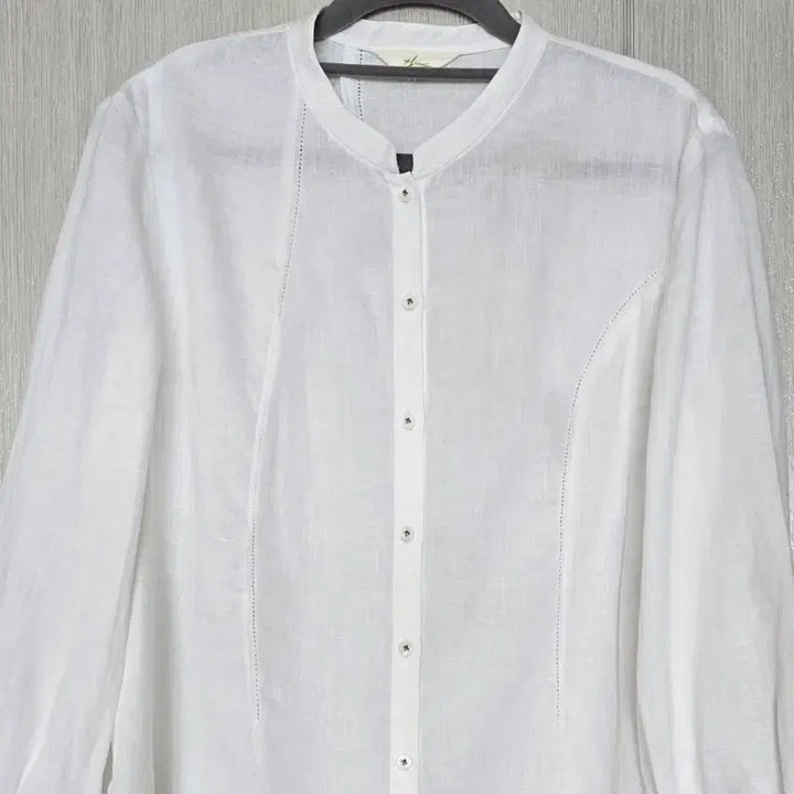 [BUNJANG] iSae Linen Blouse / 66~77/실측참고/iSae 이새 순백의 린넨 블라우스