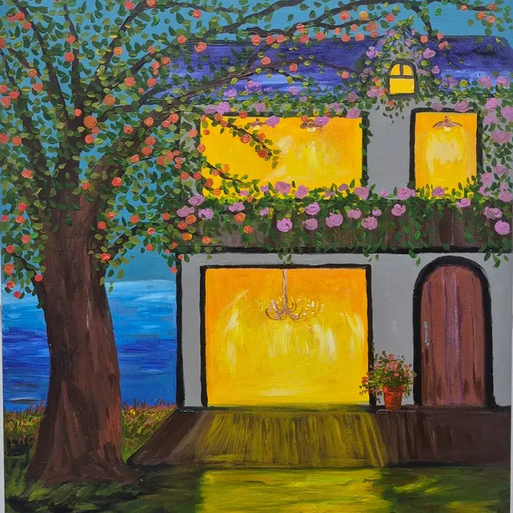 [BUNJANG] Happy Night Canvas Painting / 꿈같이 행복한 밤
