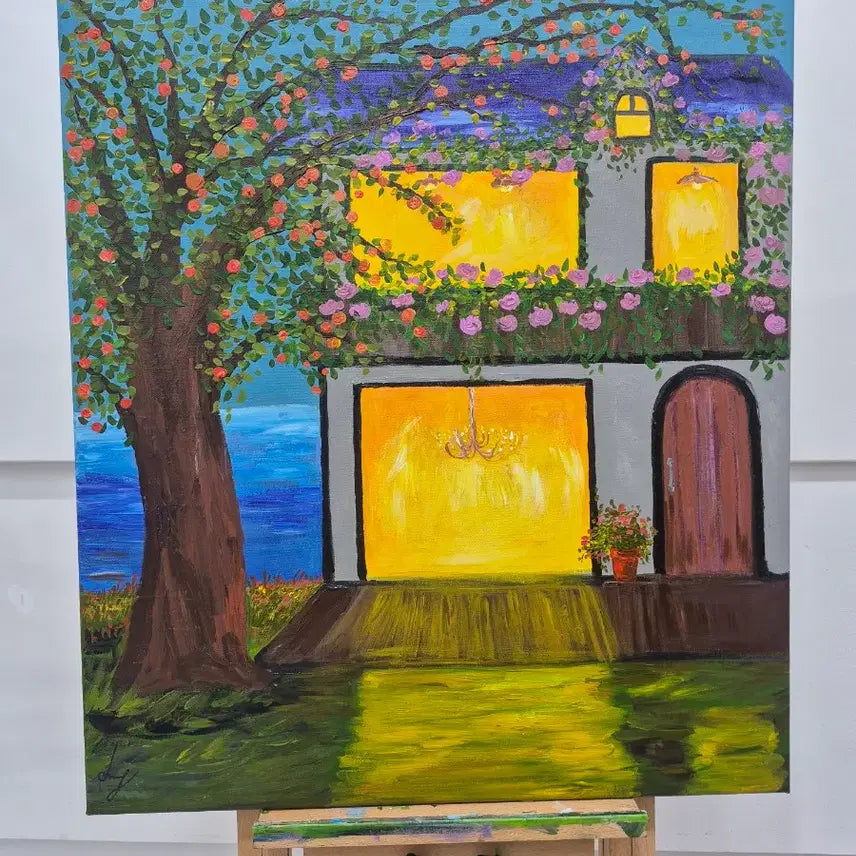 [BUNJANG] Happy Night Canvas Painting / 꿈같이 행복한 밤
