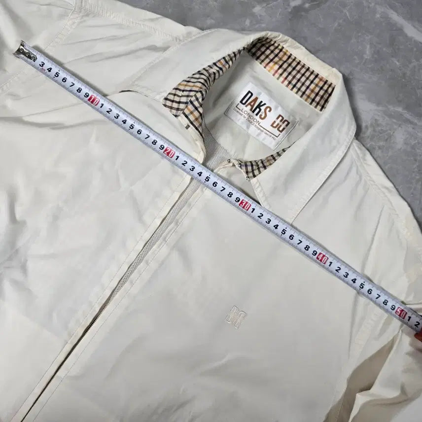 [BUNJANG] Daks Ivory Bomber Jacket / 닥스 아이보리 봄버 자켓