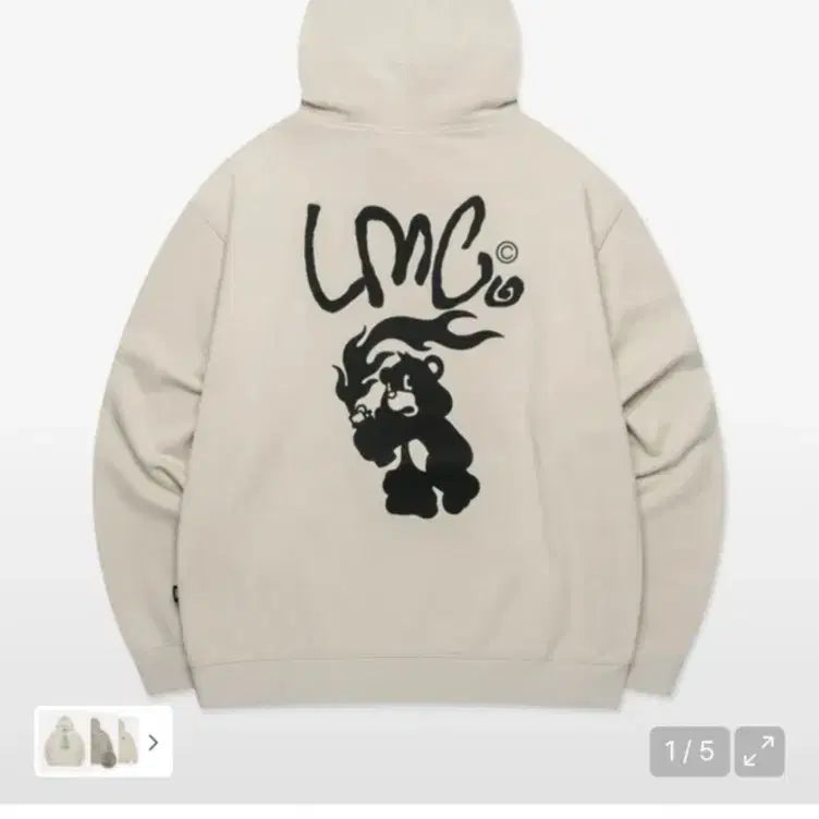 [BUNJANG] LMC Flame Bear Hoodie Sand / 엘엠씨 LMC FLAME BEAR HOODIE sand