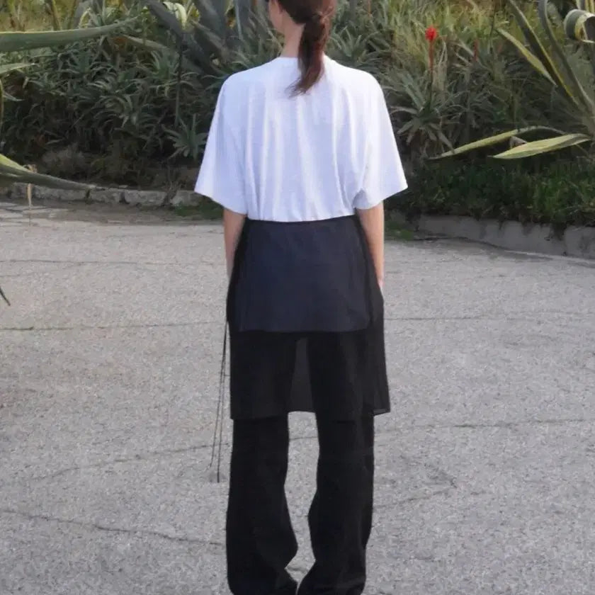 [BUNJANG] LOW CLASSIC Layered See-Through Skirt / 로우클래식 레이어드 스커트