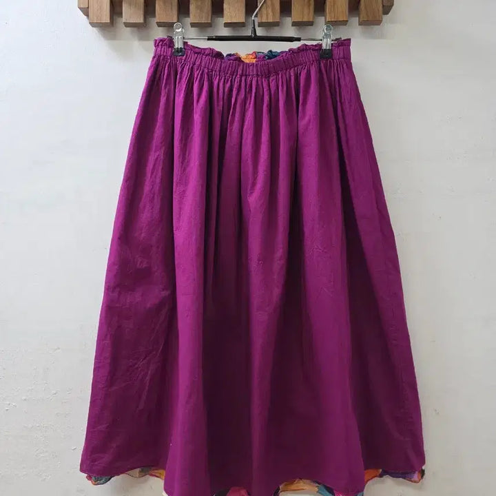 [BUNJANG] Japanese Vintage Reversible Pattern Long Skirt / 일본빈티지 리버시블패턴 스커트
